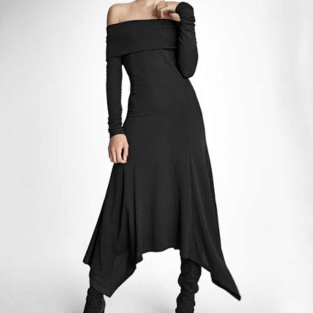 Derek Lam Off-the-Shoulder Handkerchief Dress - Picture 4 of 11
